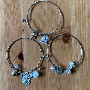 Holiday bangle bracelets